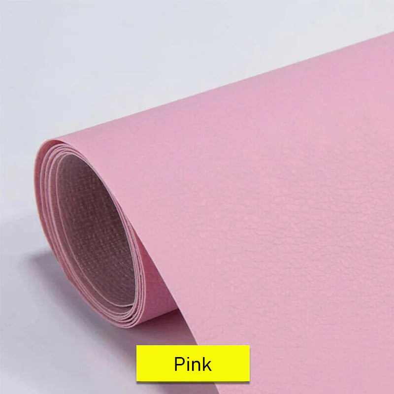 Leather & Vinyl Repair Patch | Self-Adhesive Cuttable Sheet | Faux Leather, Multiple Colors