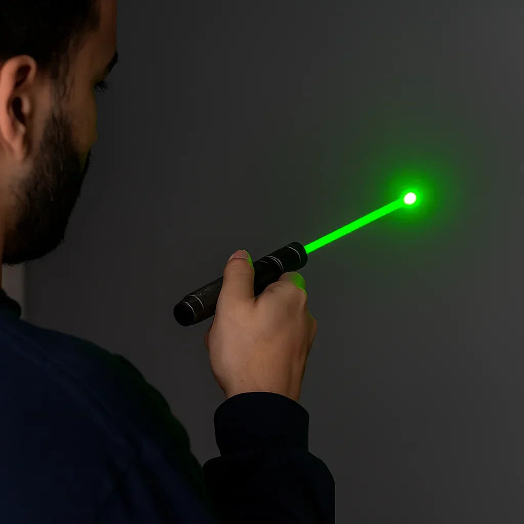 Long-Distance Laser Pointer | High-Power Adjustable-Focus Beam | USB Rechargeable | Portable