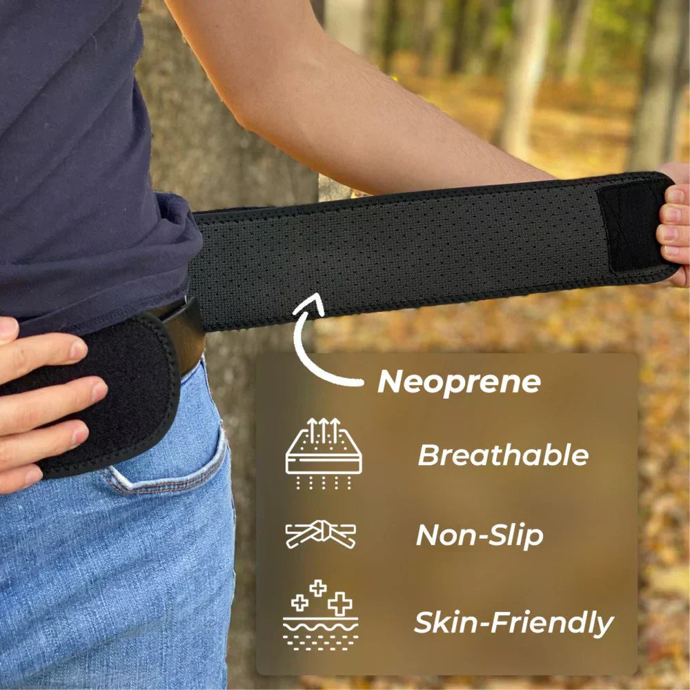 Lumbar & SI Support Belt | Targeted Compression | Dual-Zone Hip Stabilizer & Comfortable Fit