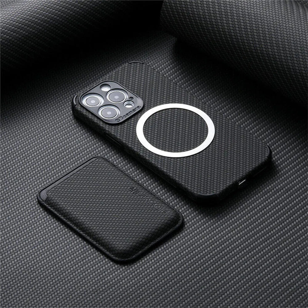 MagSafe-Compatible Phone Case | Slim Magnetic Wallet Design | Impact-Resistant Protection
