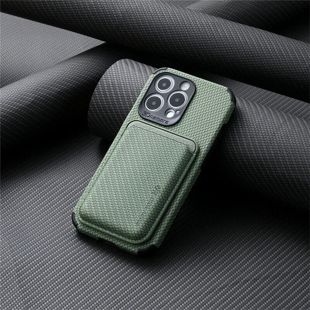 MagSafe-Compatible Phone Case | Slim Magnetic Wallet Design | Impact-Resistant Protection