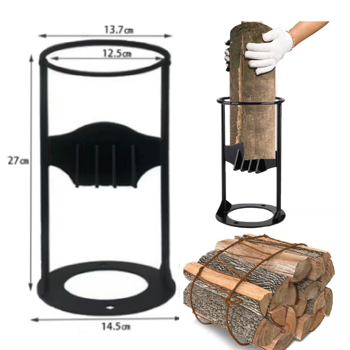 Manual Log Splitter | Compact Portable Design | Cast Iron Construction | Eco-Friendly