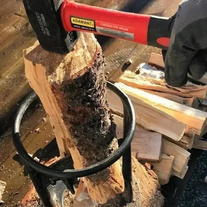 Manual Log Splitter | Compact Portable Design | Cast Iron Construction | Eco-Friendly