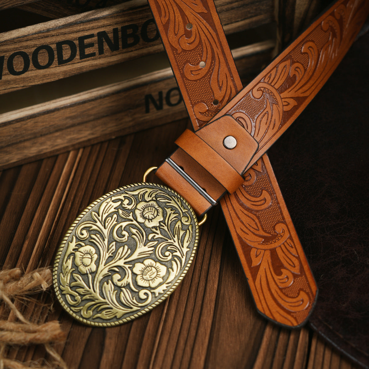 Men's Belt | Western-Inspired Vegan Leather | Durable Metal Buckle | All-Season Wear