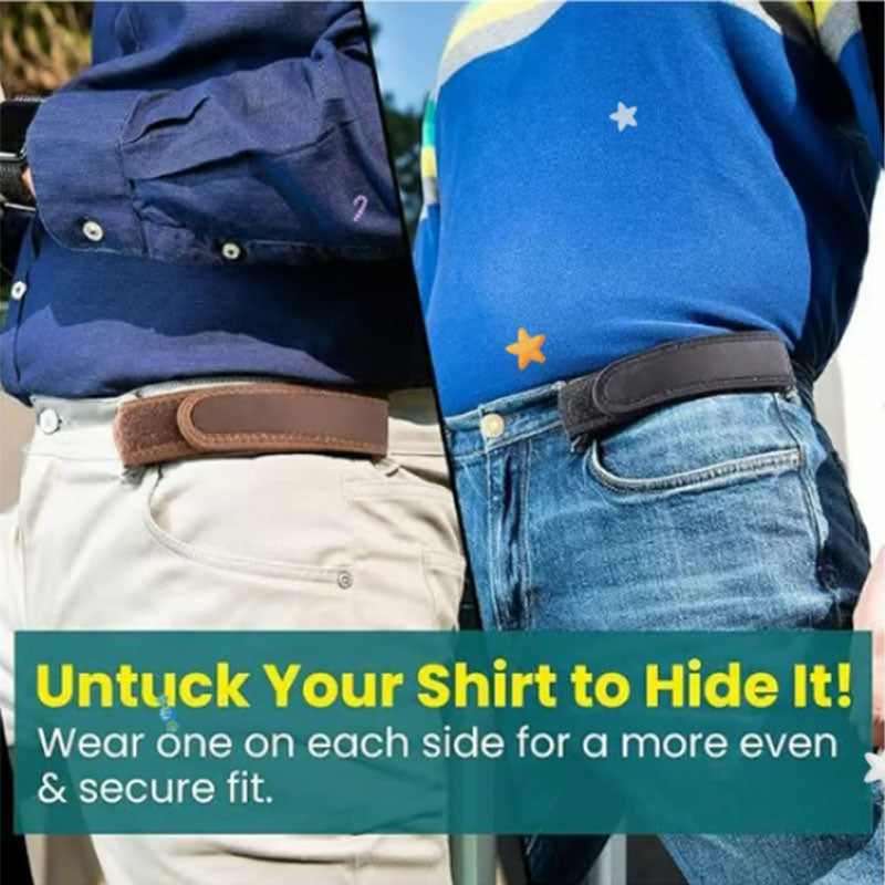 Men's Buckleless Belt | Portable No-Buckle Design | Adjustable Fit & Comfortable Wear