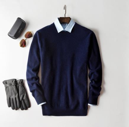 Men's Cashmere Sweater | Classic Crew & V-Neck | Soft & Durable | Comfortable Fit