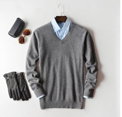 Men's Cashmere Sweater | Classic Crew & V-Neck | Soft & Durable | Comfortable Fit