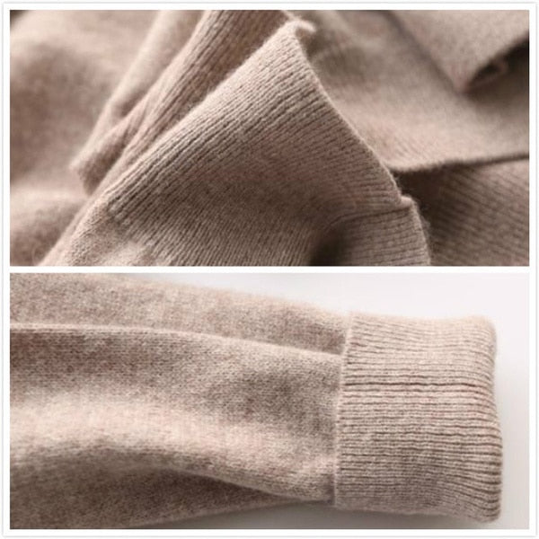 Men's Cashmere Sweater | Classic Crew & V-Neck | Soft & Durable | Comfortable Fit