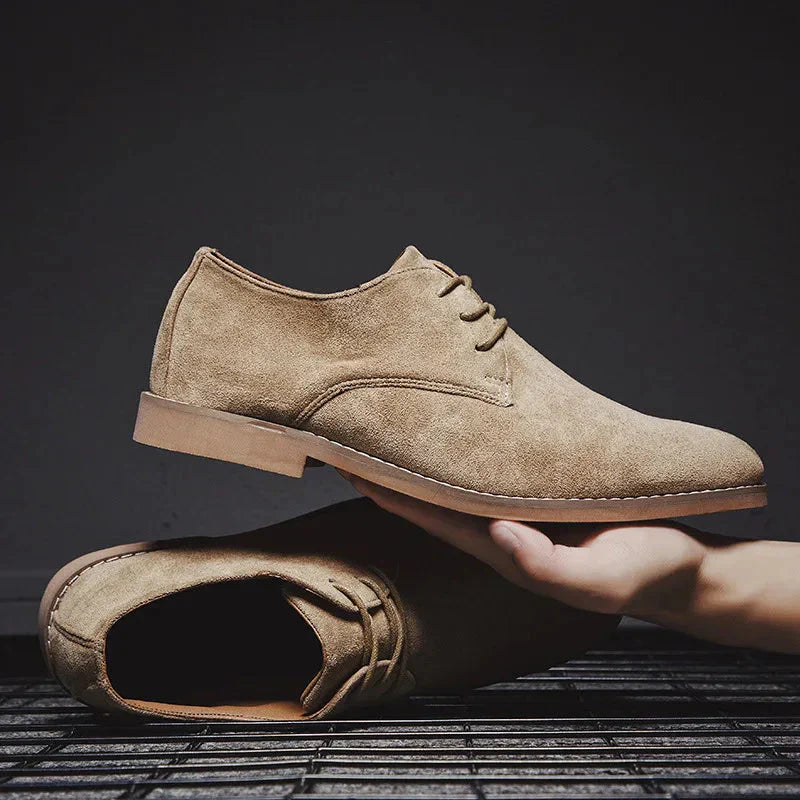 Men's Derby Shoes | Premium Suede Upper | Flexible Cushioned Sole | All-Day Comfort