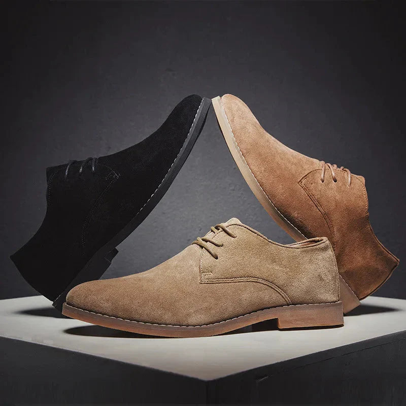 Men's Derby Shoes | Premium Suede Upper | Flexible Cushioned Sole | All-Day Comfort