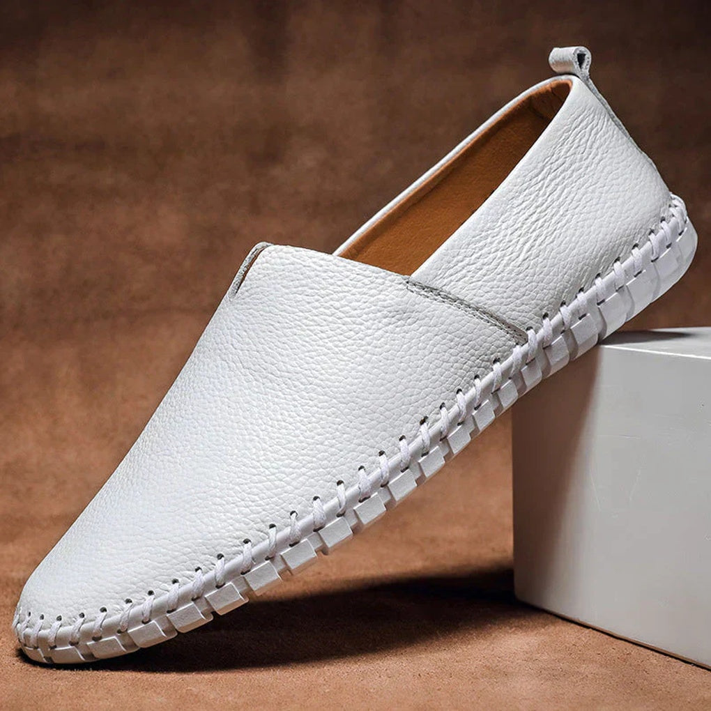 Men's Driving Moccasins | Genuine Leather Slip-On | Cushioned Insole & Rubber Sole | Comfortable Fit