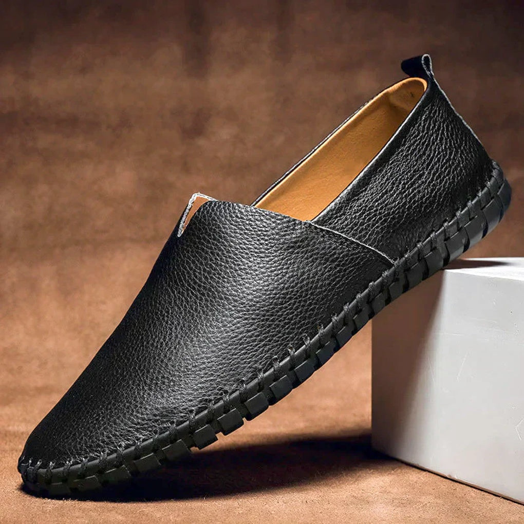 Men's Driving Moccasins | Genuine Leather Slip-On | Cushioned Insole & Rubber Sole | Comfortable Fit