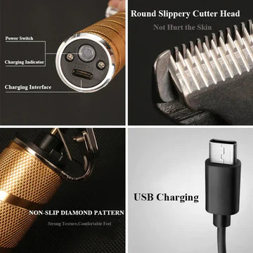 Men's Hair Clippers | Cordless T-Blade Outliner | Precision Ceramic Blades & Adjustable Taper