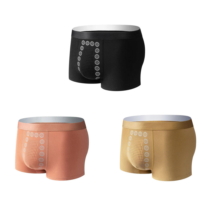 Men's Magnetic Massage Briefs | Ergonomic U-Pouch & Body-Shaping Support | Breathable Stretch Fabric