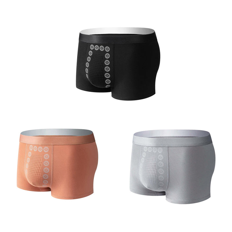 Men's Magnetic Massage Briefs | Ergonomic U-Pouch & Body-Shaping Support | Breathable Stretch Fabric
