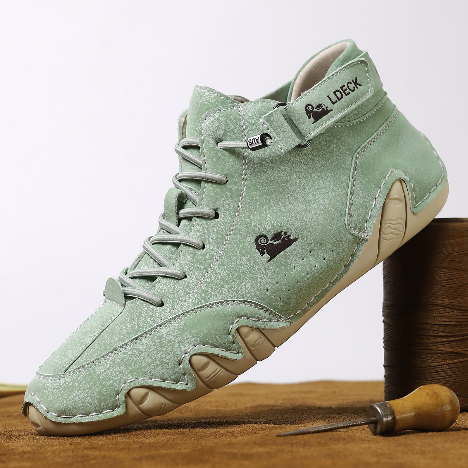 Men's Mid-Top Barefoot Shoes | Minimalist Ground-Feel Design | Leather Upper & Featherlight Sole