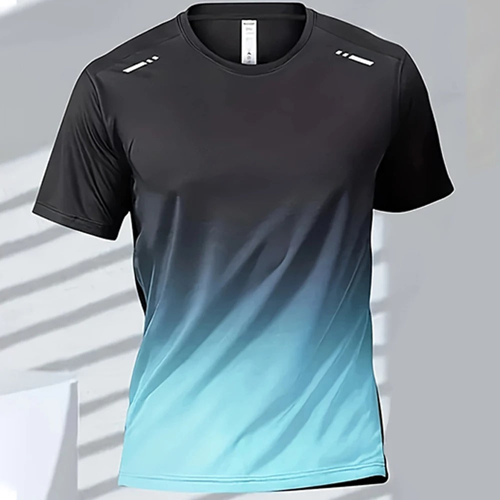 Men's Ombre Performance Tee | Moisture-Wicking & Quick-Dry | Lightweight & Breathable