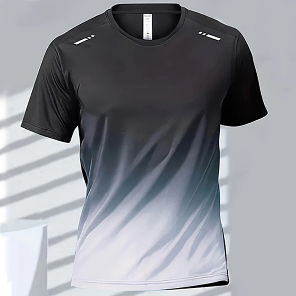 Men's Ombre Performance Tee | Moisture-Wicking & Quick-Dry | Lightweight & Breathable