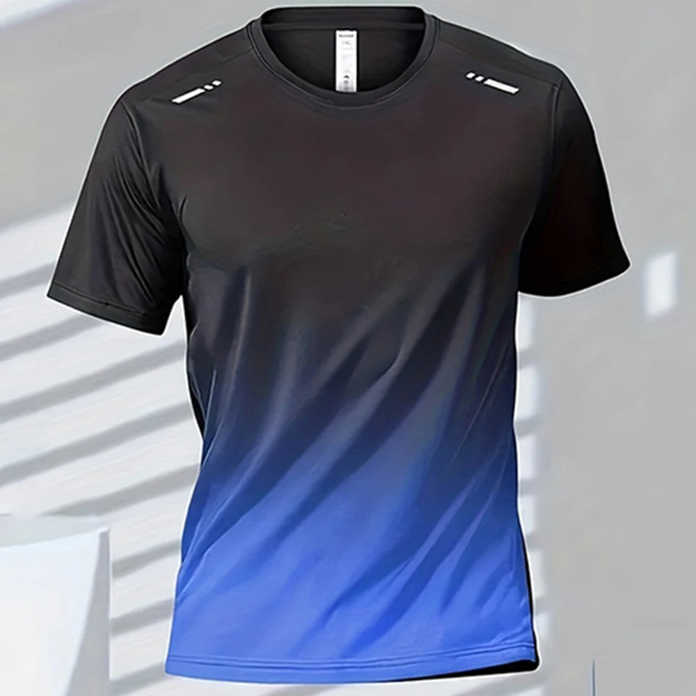 Men's Ombre Performance Tee | Moisture-Wicking & Quick-Dry | Lightweight & Breathable