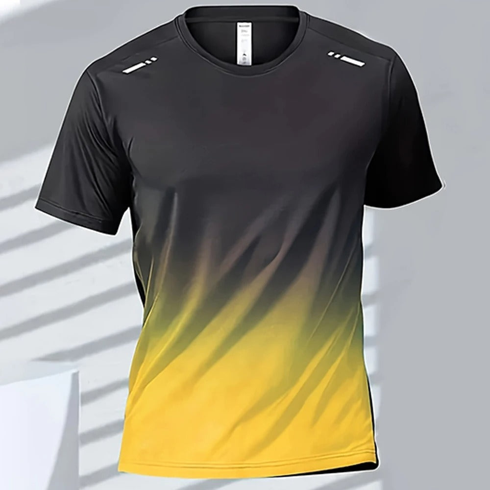 Men's Ombre Performance Tee | Moisture-Wicking & Quick-Dry | Lightweight & Breathable