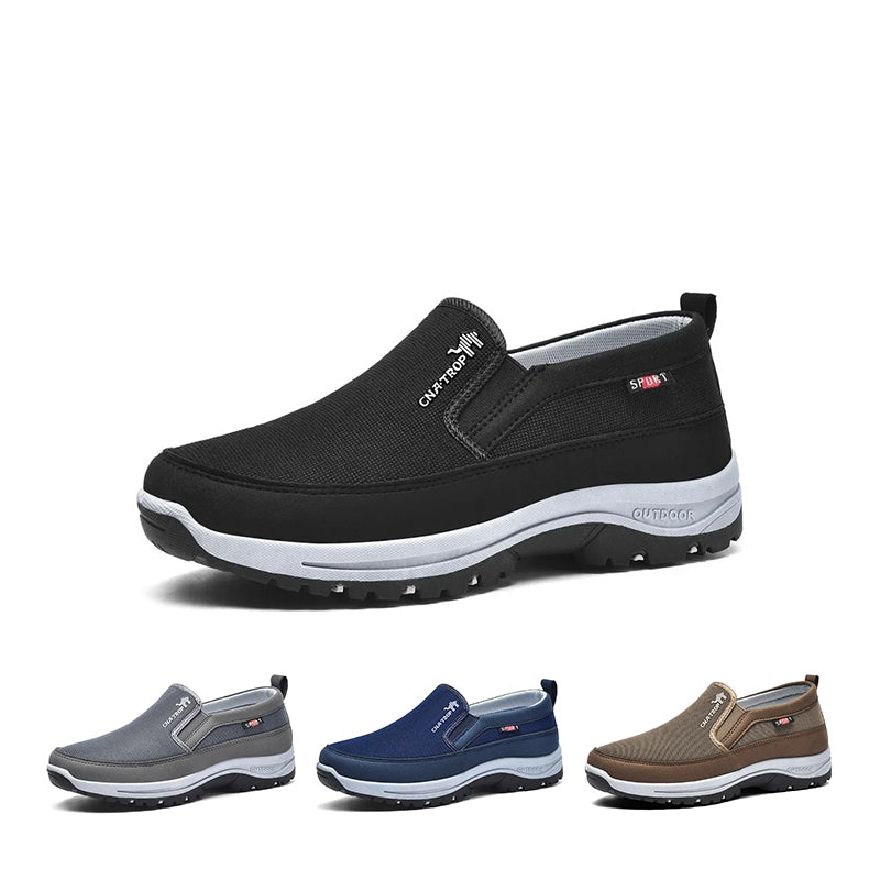Men's Orthopedic Slip-On Shoes | Shock-Absorbing Sole & Arch Support | Breathable Upper