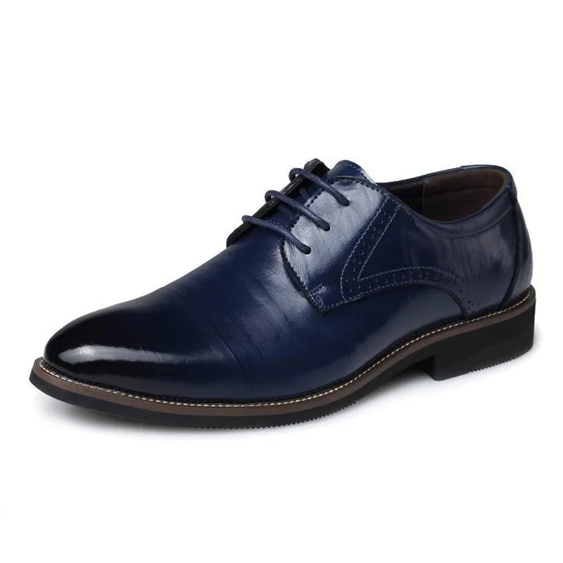 Men's Oxford Dress Shoes | Cap-Toe Design | Faux Leather & Padded Footbed