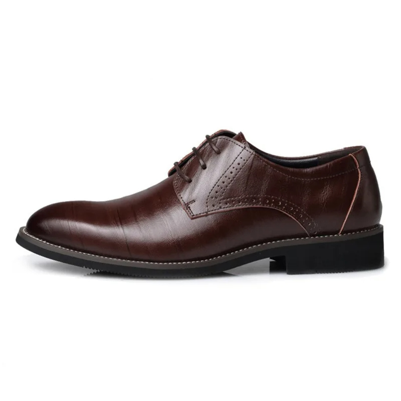 Men's Oxford Dress Shoes | Cap-Toe Design | Faux Leather & Padded Footbed
