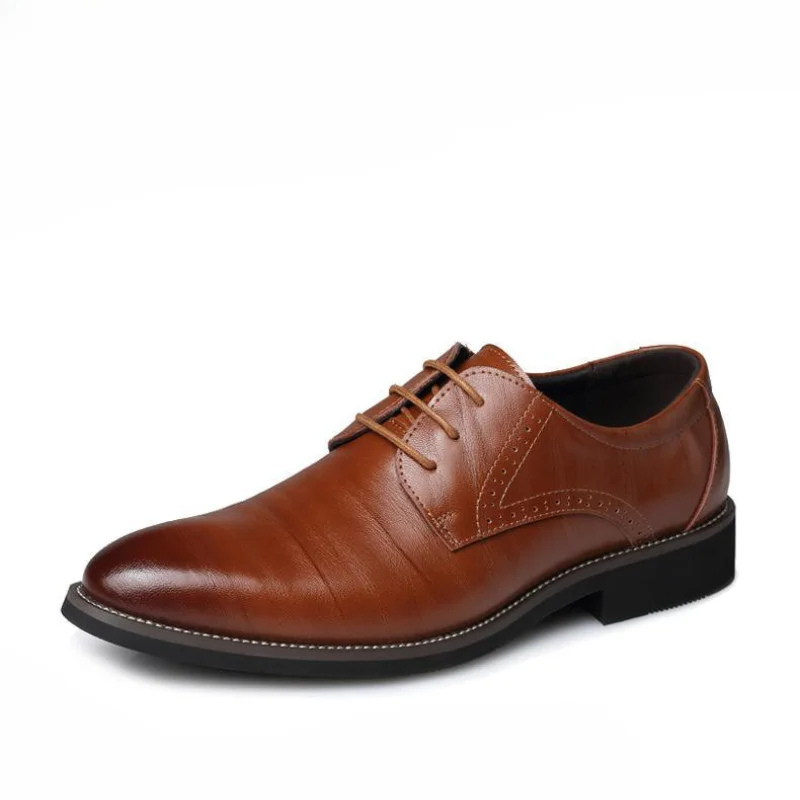 Men's Oxford Dress Shoes | Cap-Toe Design | Faux Leather & Padded Footbed