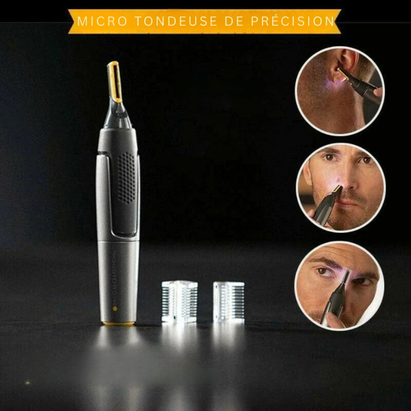 Men's Precision Trimmer | Ultra-Fine Head | Cordless Ergonomic Handle | LED Light