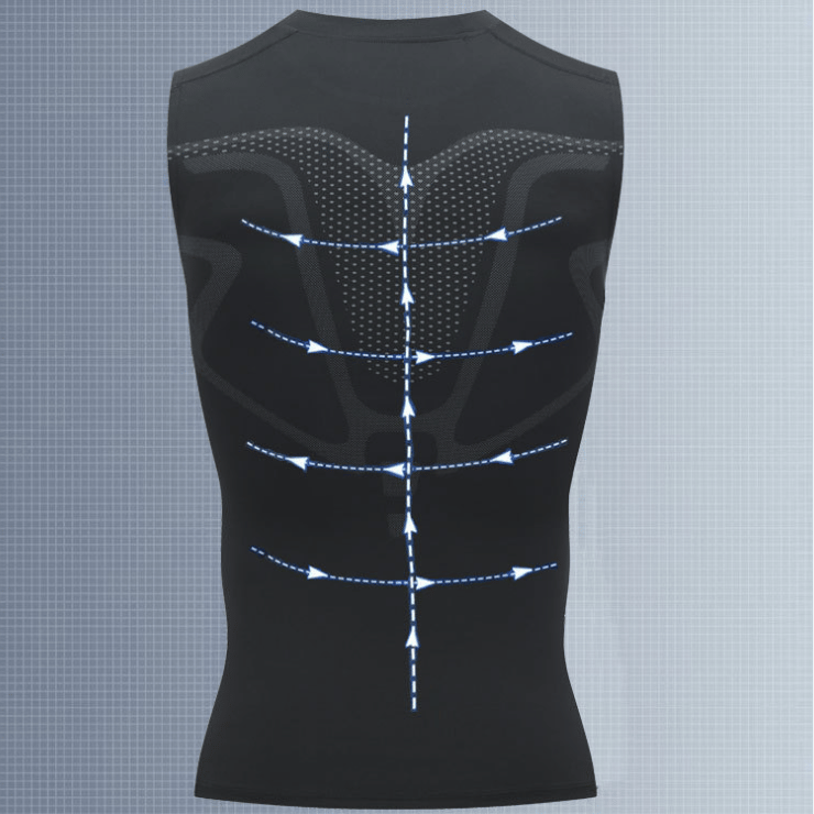 Men's Shaping Vest | Seamless Ultra-Thin Compression | Neoprene Blend | Comfortable Fit
