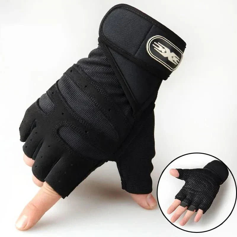 Men's Training Gloves | Wrist Support & Impact Padding | Non-Slip Grip | Breathable Comfort