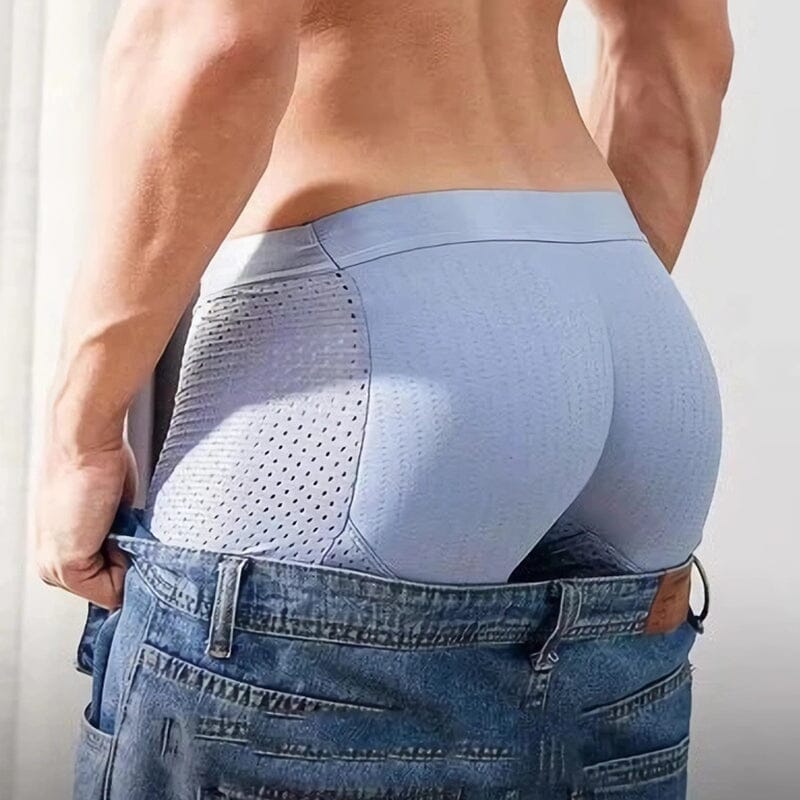Men's Underwear | Butt-Lift Ice-Silk | Breathable Mesh & Seamless Waistband