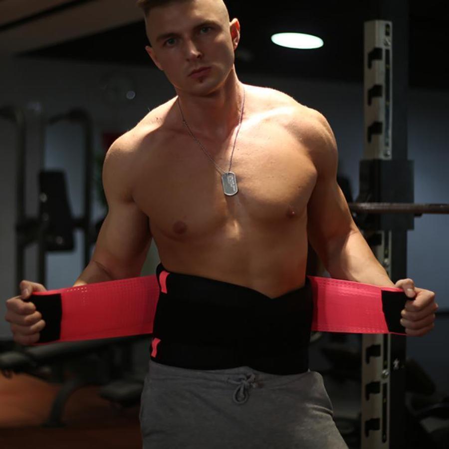 Men's Waist Trainer | Heat-Boosting Sweat Trimmer | Back Support & Posture | Comfortable Fit