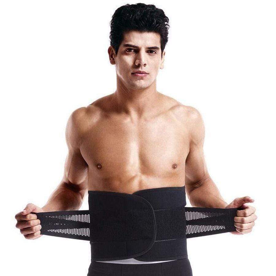 Men's Waist Trainer | Heat-Boosting Sweat Trimmer | Back Support & Posture | Comfortable Fit