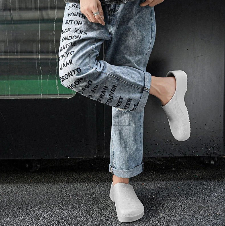 Men's Work Clogs | Slip- and Oil-Resistant Sole | Ventilated Upper & Padded Footbed