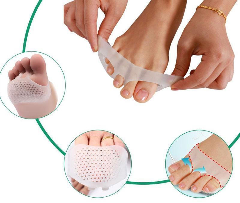 Metatarsal Gel Pads Set of 2 | Breathable Ventilated Design | Adhesive Reusable Cushion
