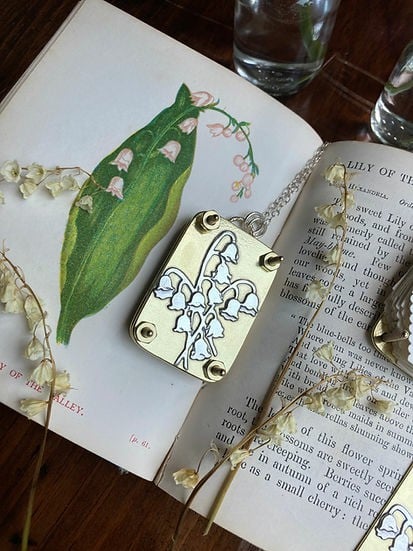 Mini Flower Press | Handcrafted Silver & Brass | 10 Reusable Blotter Sheets | Travel Size