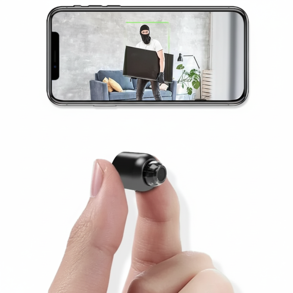Mini Hidden WiFi Camera | 1080P Full HD | Night Vision & Motion Alerts | Home & Office Security