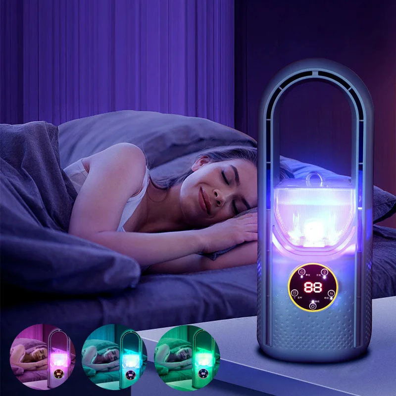 Mini Portable Air Conditioner | Bladeless Silent USB-Powered | 6-Speed & Timer