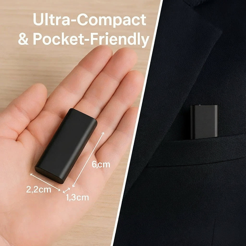 Mini Voice Recorder | Sound-Activated & HD Stereo | 50h Battery Life | Travel-Friendly