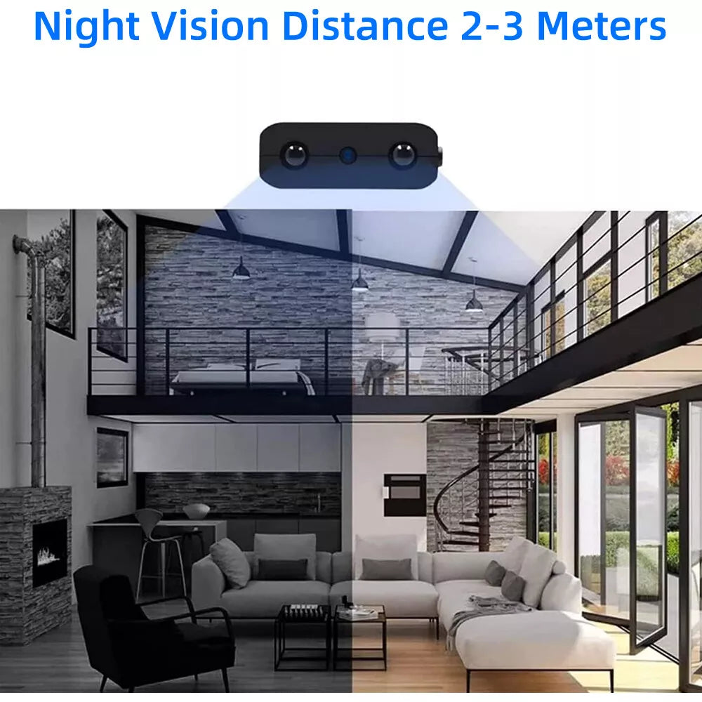 Mini Wi‑Fi Home Security Camera | Full HD | Night Vision & Motion Detection