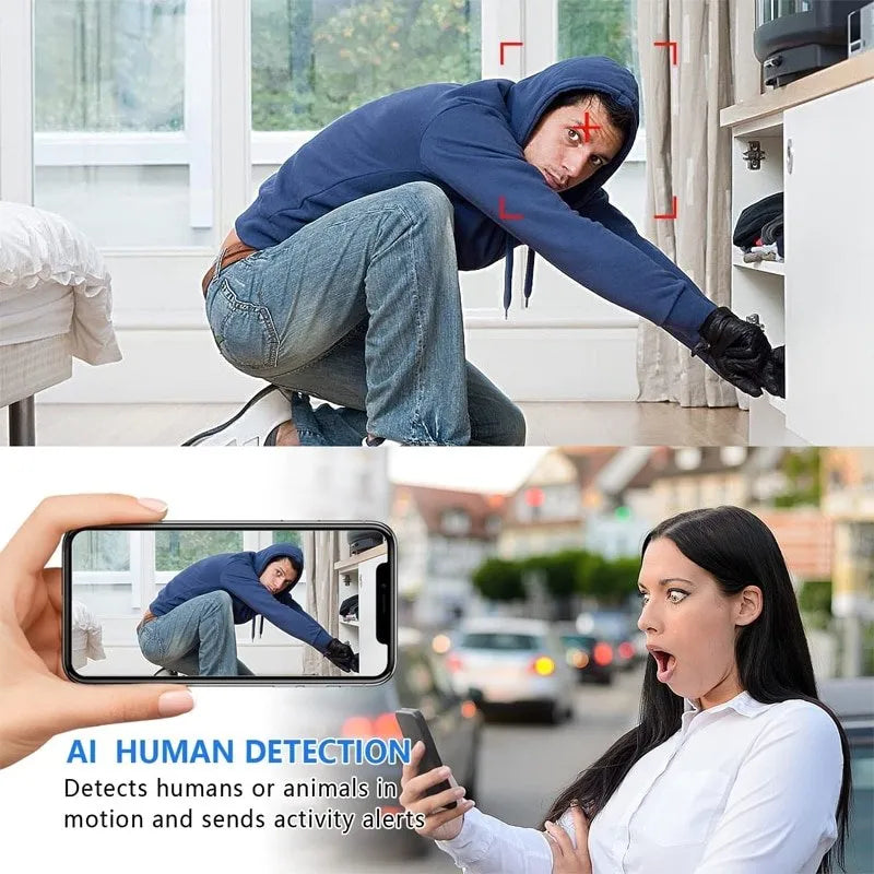 Mini Wi‑Fi Security Camera | Full HD & Night Vision | Motion Detection & Remote Viewing | Home Surveillance