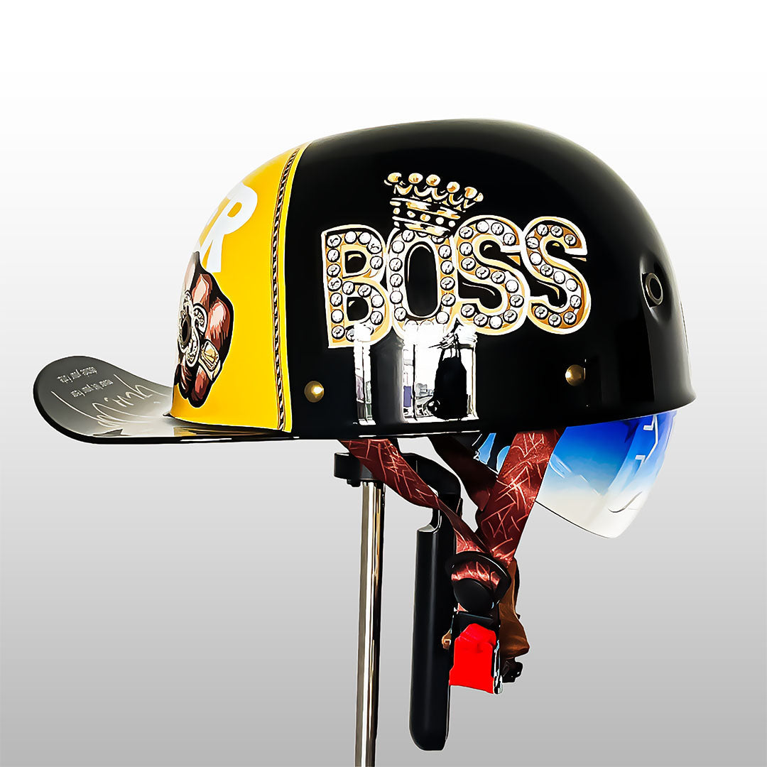 Motorcycle Half Helmet | Baseball Cap Style | DOT & ECE Certified