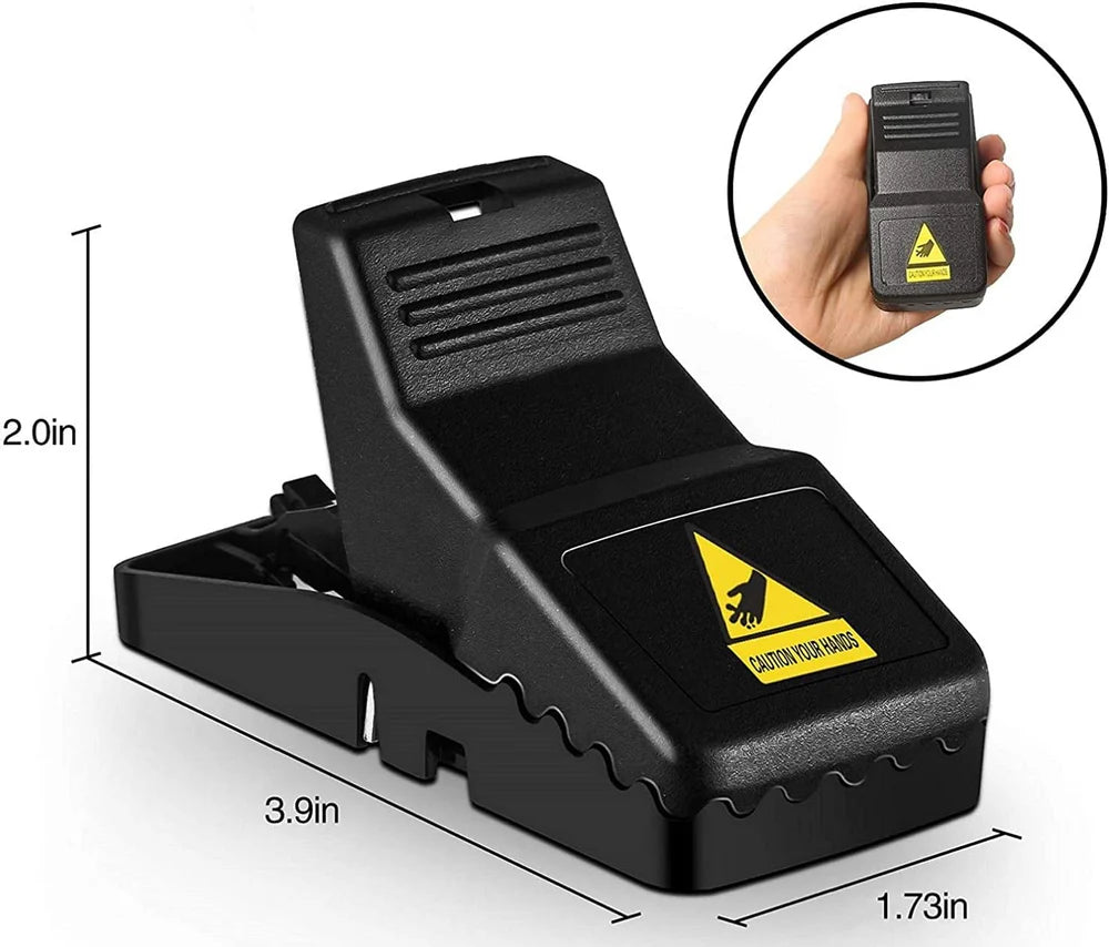 Mouse Traps 6-Pack | Heavy-Duty Sensitive Trigger | Stainless Steel Spring & Reusable | Safe to Use