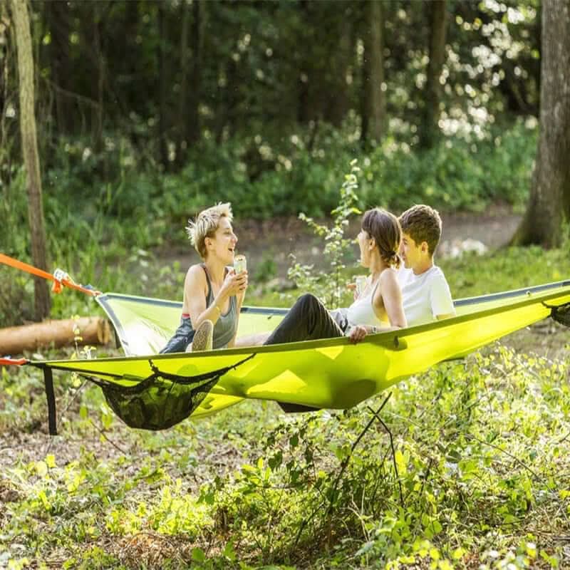 Multi-Person Camping Hammock | 3-Point Anchoring System | Includes Mounting Hardware | Easy Setup