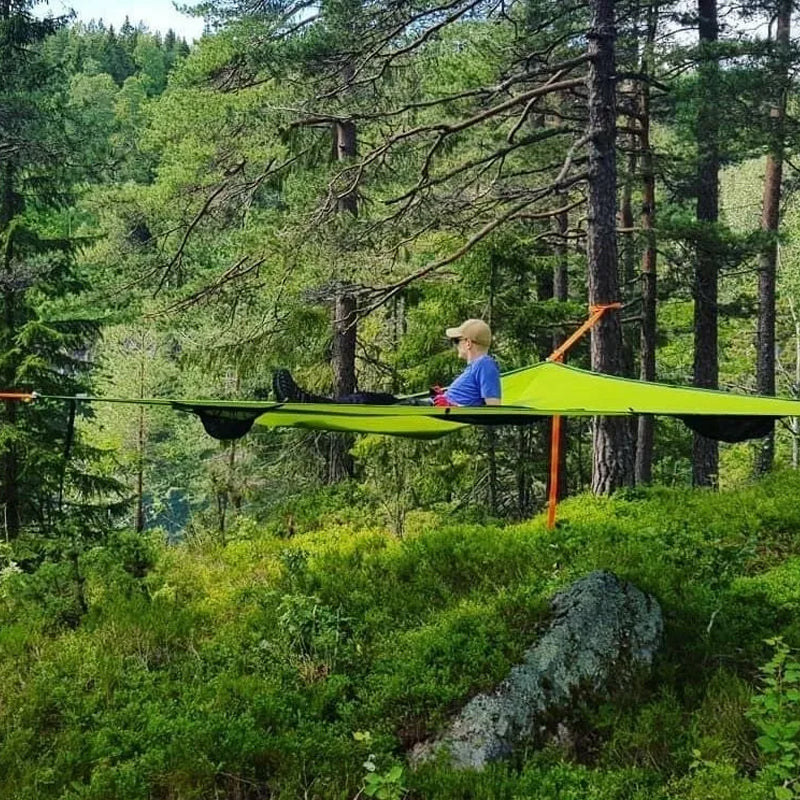 Multi-Person Camping Hammock | 3-Point Suspension | Durable Nylon Fabric | Family & Group Use