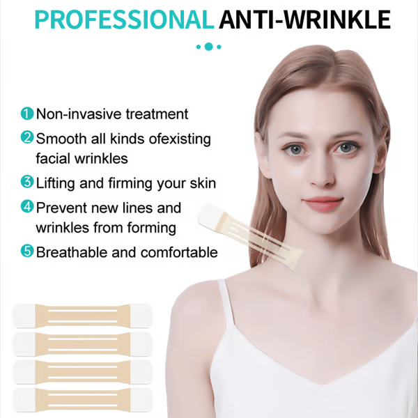 Neck Lifting Tape | Instant Firming & Lift | Skin-Toned Breathable Film | All-Day Hold
