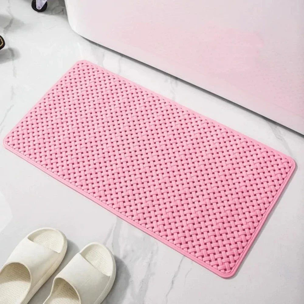 Non-Slip Bathtub Mat | Secure Suction Cups | Rubber | 16x28 in