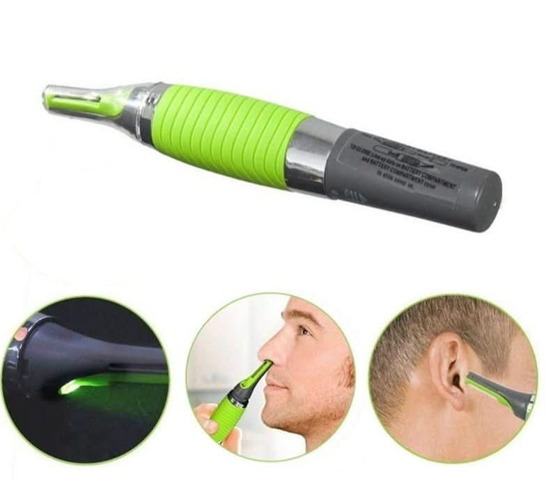 Nose & Ear Trimmer | Precision Tip | LED Light & Removable Attachments | Easy Cleaning
