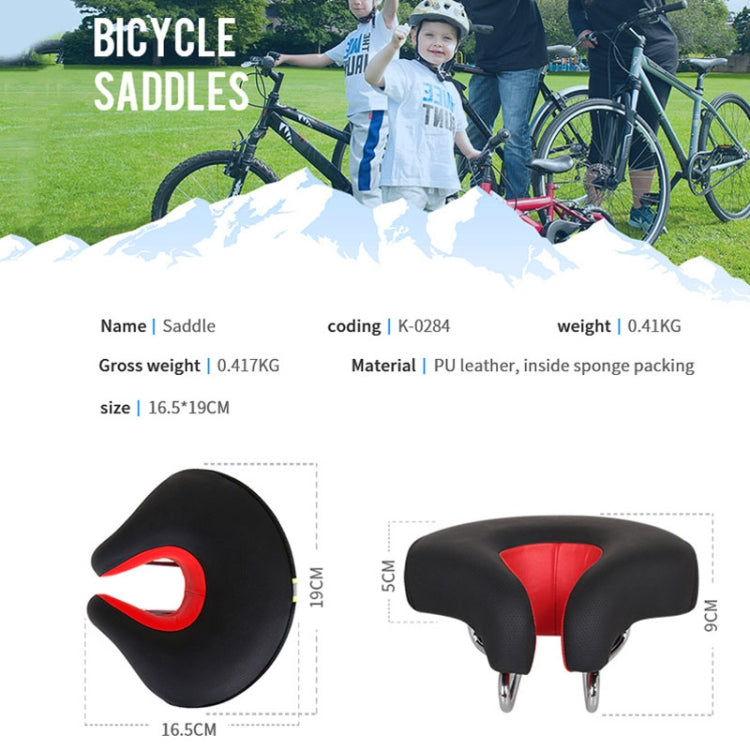 Noseless Bike Saddle | Thick Padded Shock-Absorbing Design | Ergonomic Cut | Pressure Relief